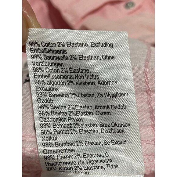 Cotton:On Womens Original Flare Jeans 6 US / 10 AU Pink Sustainable - Picture 13 of 16